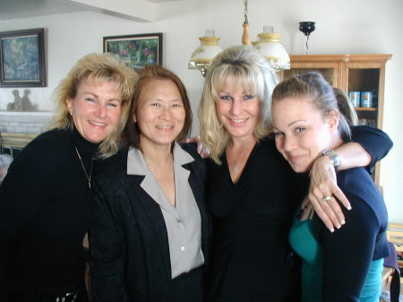 Posing for a pix with my Sister Colleen, sister in law Judy and my daughter Meghan