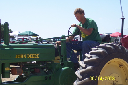 My son, Zach, does antique tractor pulls