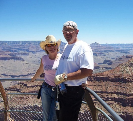 With husband, David, at the Grand Canyon