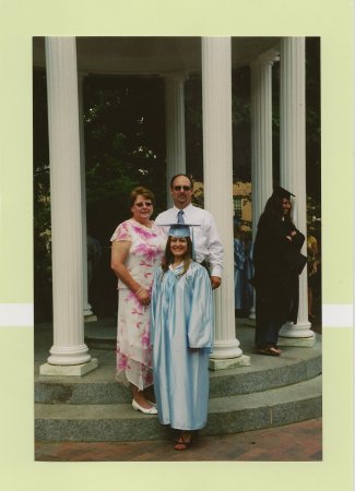 Marty and I with his daughter Terri at UNC