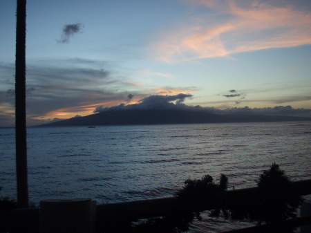 Sunset over Lana'i