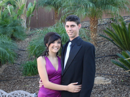 Andriana and date Winter Formal Corona High