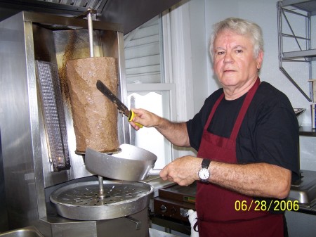 papou making gyros