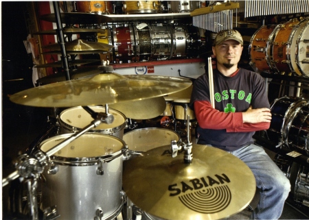 Me in my drum shop. Photo coutesy of Andi Liu photography . com