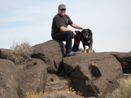 My man and our dog...Lola