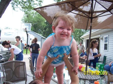 Sam at fathers day parade in Holland.