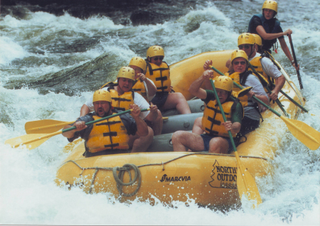 Rafting on the Kennebeck river in Maine