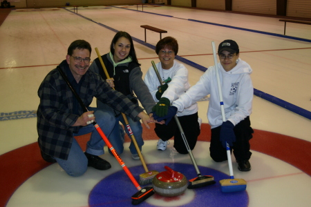 Curling in Beausejour - Christmas 2003