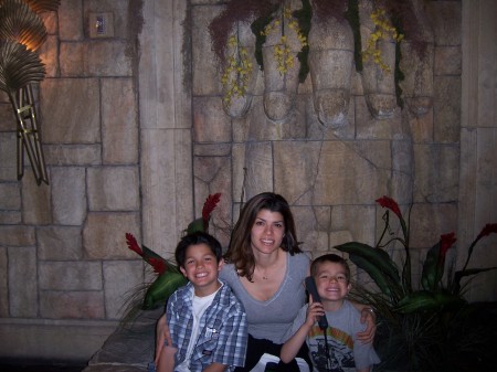 Me and my kids at the Mandalay Bay