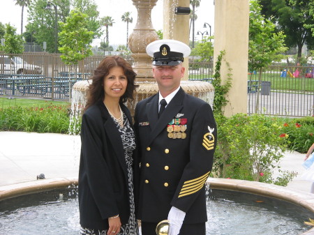 Dress Blues and my beautiful wife Yoli