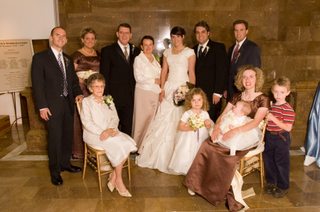 Family at Reception of Youngest Daughter