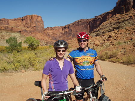 Mountain biking in moab