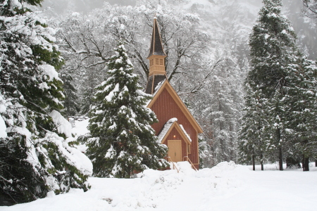 The Chapel at Yosemite Valley, Ca.