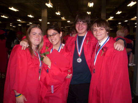 My oldest son, far right. In eight years. Dr. Meyer. Millard South, class of 2006.