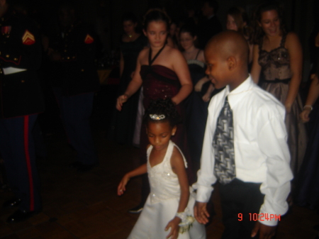 Damone and Dominicia at there first Ball having fun