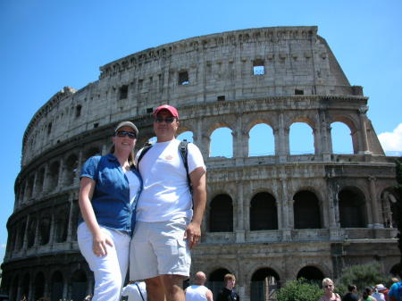 Omar & I in front on the Colosseum - July 2006