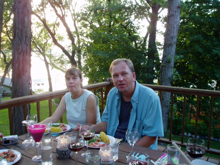 With Wife at Lake Nagawicka 2005