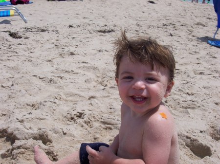 Ryder in RI at the beach