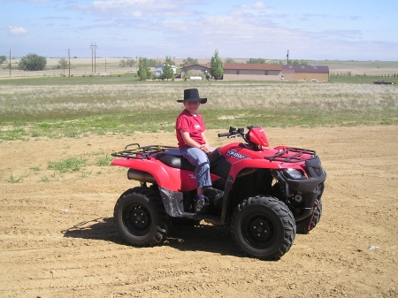 colt on the atv