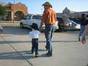 My son and grandson Koby "off to the rodeo"