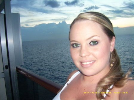 My daughter on our cruise