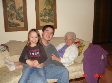 With Great-Grandma
