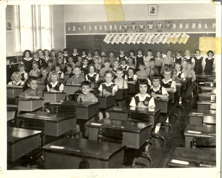 Class pic at St. Therese's circa 1953