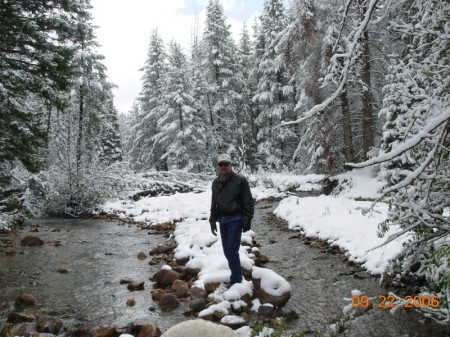 Me by our cabin in Utah