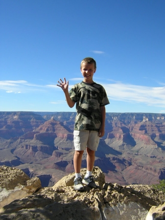 My Son at Grand Canyon 2005