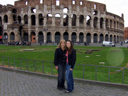 with daughter Alyssa in Rome - 4/07
