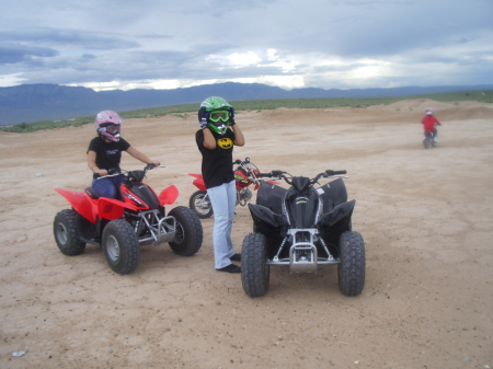 Samantha & Cathy Quad Riding