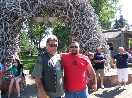 dad and i at jackson hole ,wy