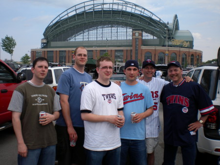 Lane and friends at Miller Park Milwaukee WI