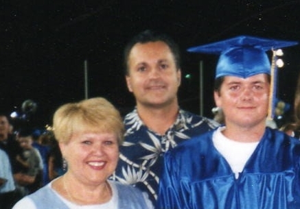 Graduation night with Josh and my mom