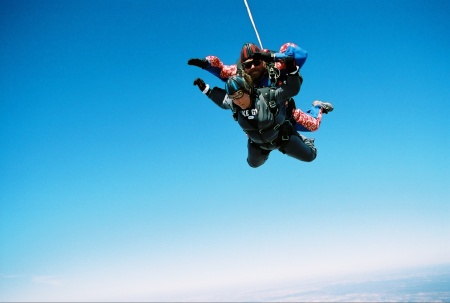Jumping out of a plane on my 40th!