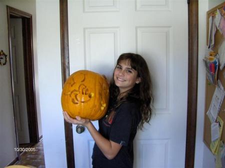 Jessica's Pumpkin - Halloween 2005