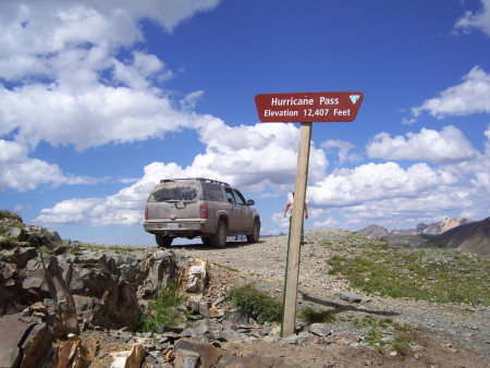 summit of a mountain pass