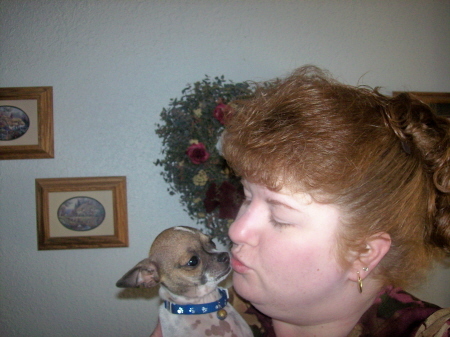 Me and my baby chihuahua PJ