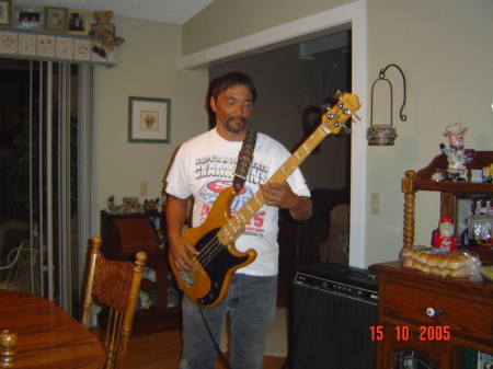 Me jamming my bass