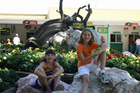 My girls at Reptile Gardens- South Dakota Summer 2006