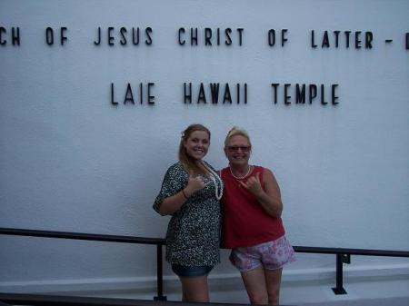 Infront of Laie Temple