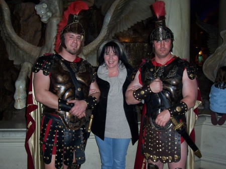 My bodyguards at Ceasar's Palace