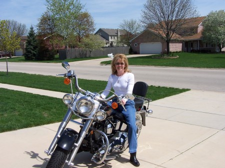 Moi on Tina's bike 2006