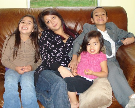 My younger daughter and my grandchildren