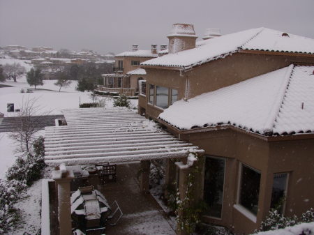 Springtime In Serrano, Unexpected Snow in El Dorado Hills, CA.