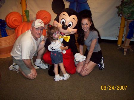 Daddy, Mickey, Mommy & Marisa at Disney