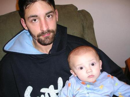 My son Jerrad and grandson Carson