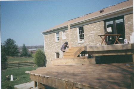 George Finishing Cedar Deck