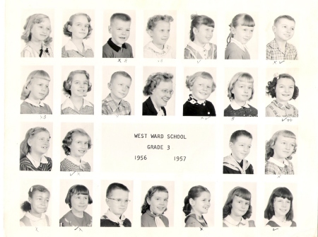 West Ward School Grade 3 1956-1957