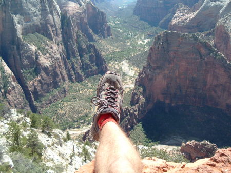 view from 10 mile hike in Zion